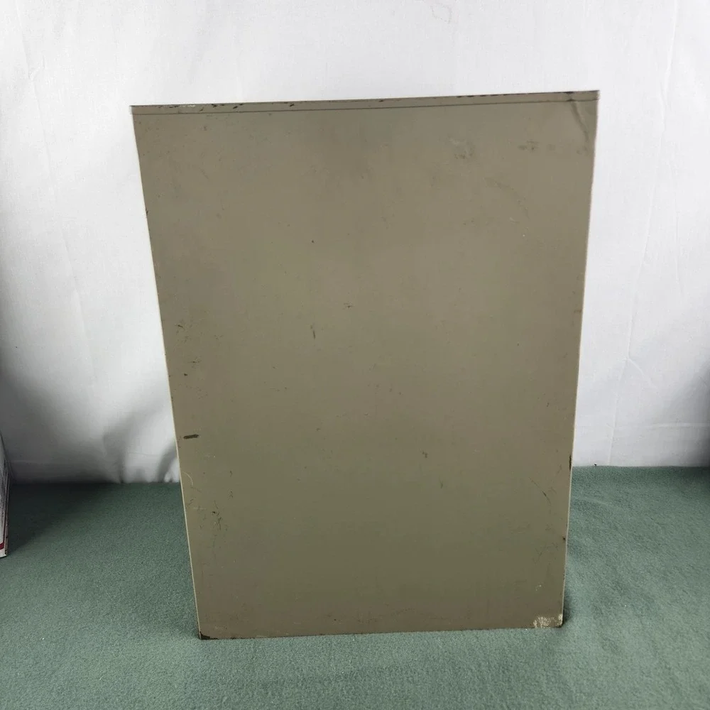 Vintage Pressed Steel Paper Tray 7-Tiered Shelved Office Organizer